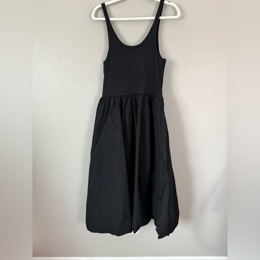 J. Crew Fitted Tank Dress With Poplin Bubble Skirt - Picture 9 of 9